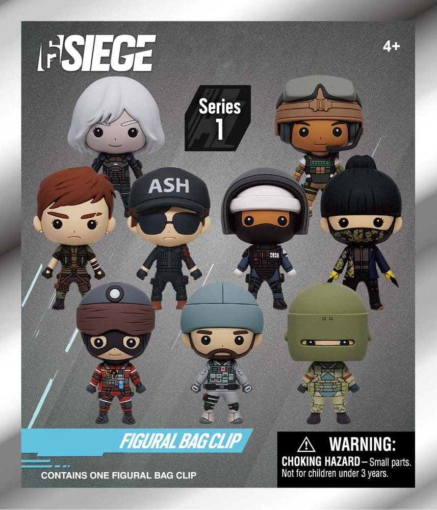 Six Siege 3D porte-clés en PVC série 1 présentoir (24)