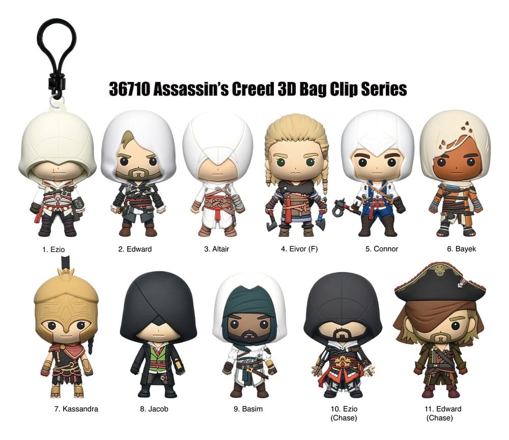 Assassin's Creed 3D présentoir porte-clés 3D en PVC série 1 (24)