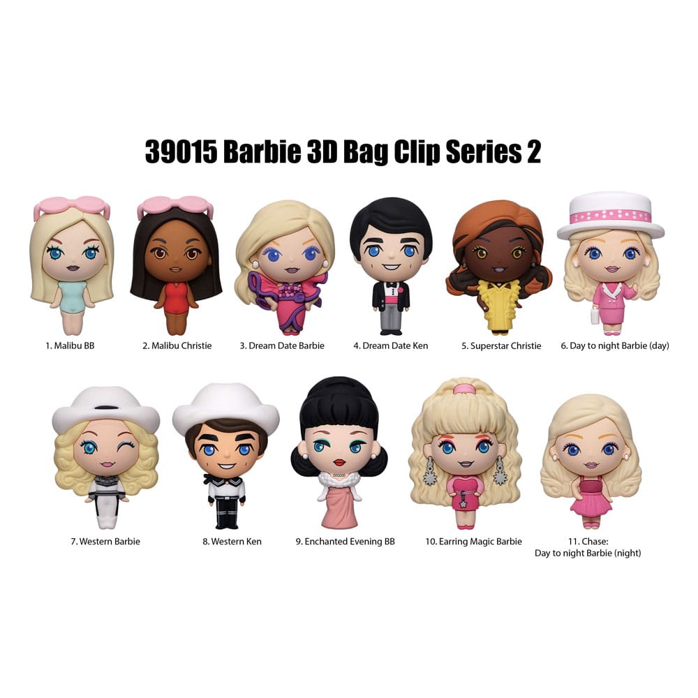 Barbie 3D présentoir porte-clés sac à dos Série 2 (24)