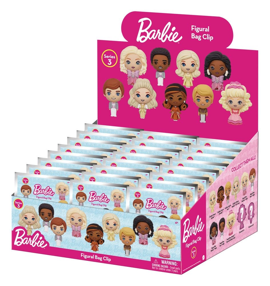 Barbie 3D porte-clés en PVC série 3 présentoir (24)