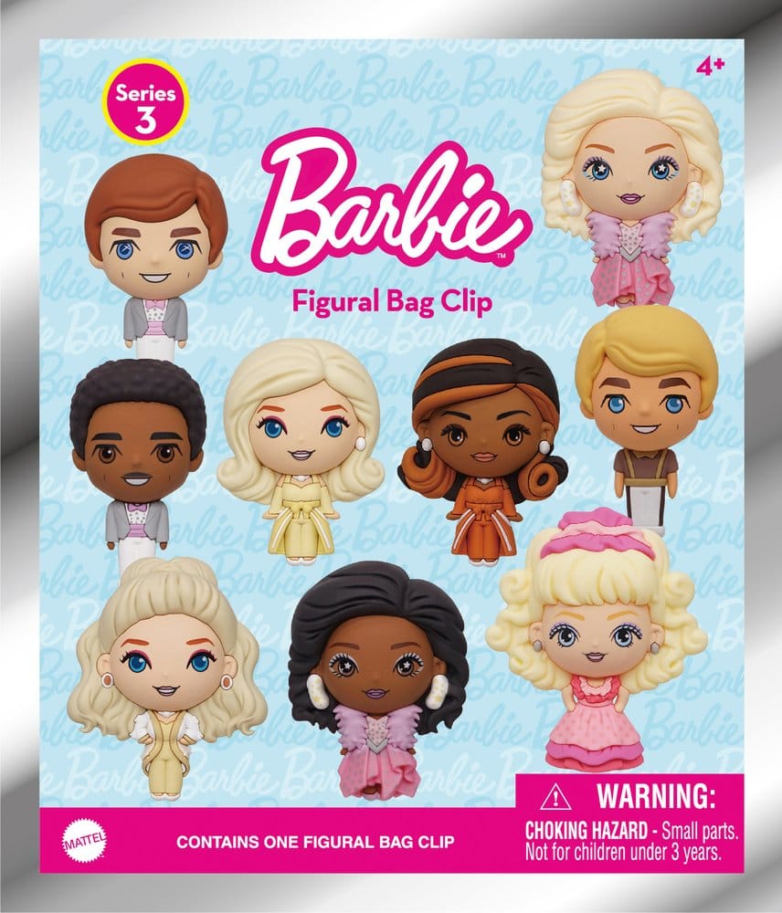 Barbie 3D porte-clés en PVC série 3 présentoir (24)