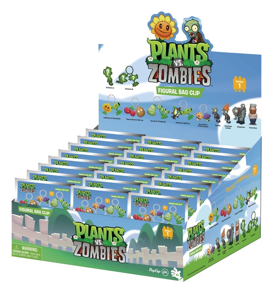 Plants vs. Zombies 3D présentoir porte-clés Série 1 (24)