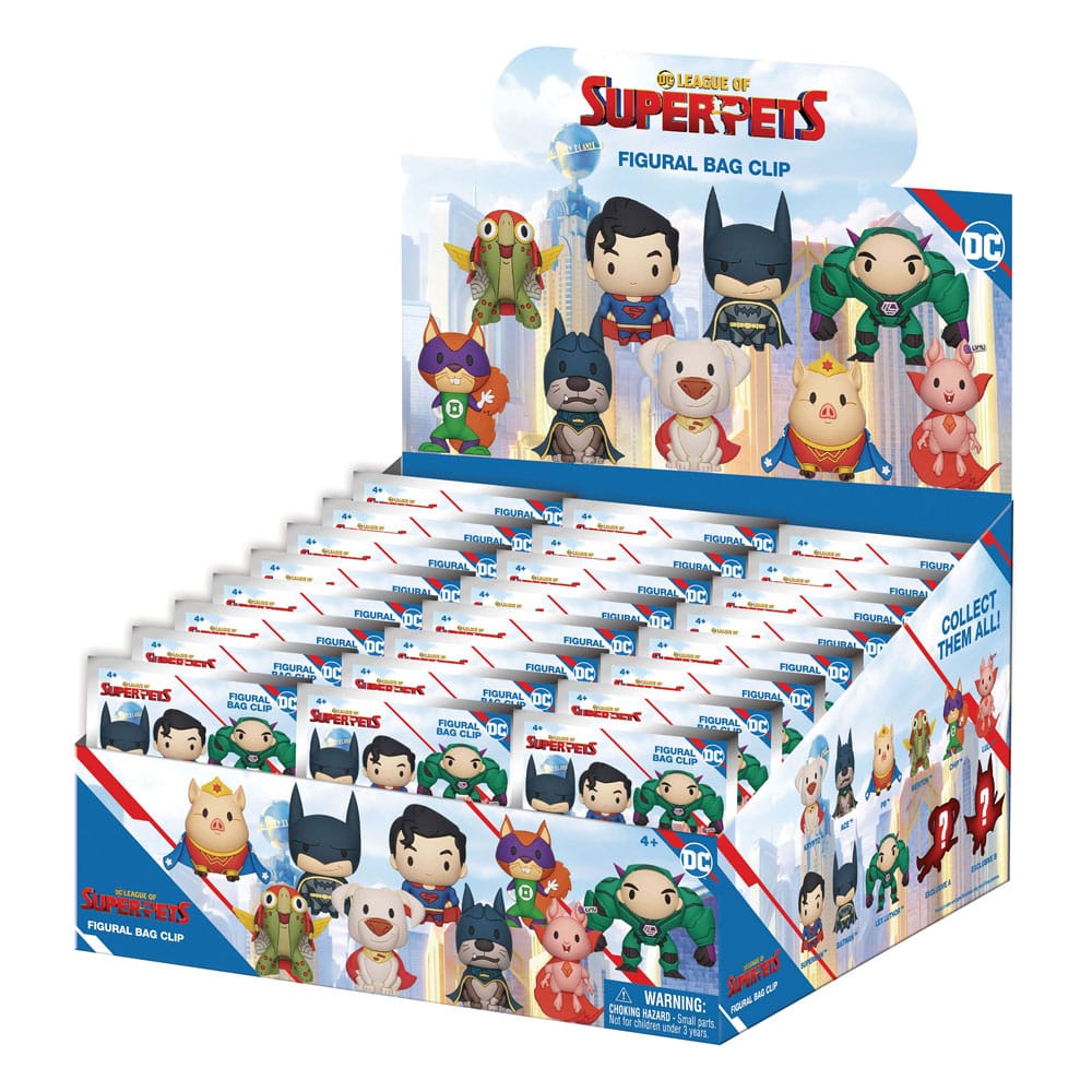 DC Super Pets présentoir porte-clés sac à dos 3D Series 1 (24)