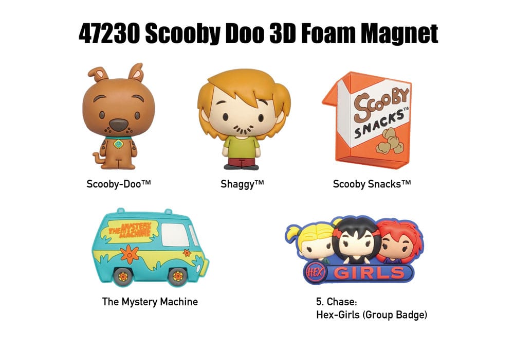 Scooby-Doo Blind pack aimants Series 1 Display (12)