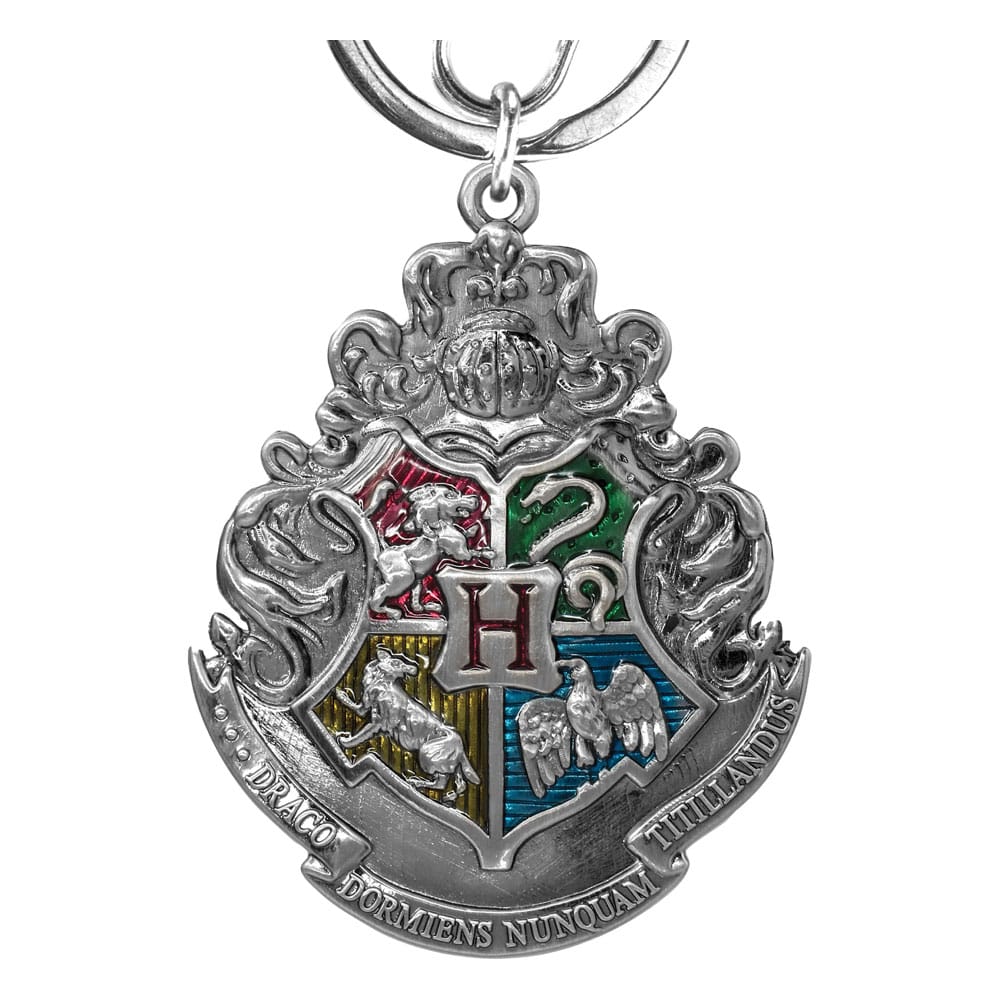 Harry Potter porte-clés étain Hogwart Crest