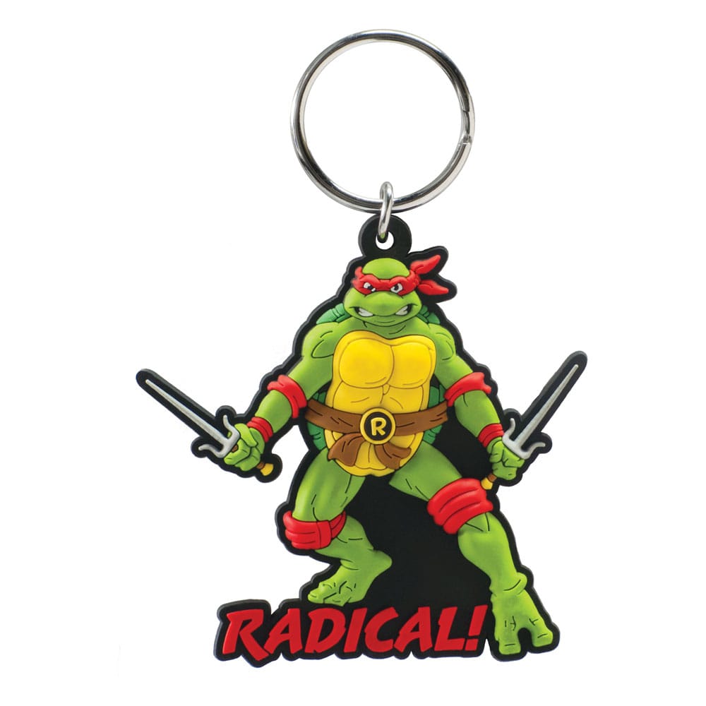 Tortues Ninja porte-clés sac PVC à dos toucher doux Raphael