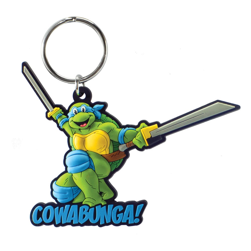 Tortues Ninja porte-clés sac PVC à dos toucher doux Leonardo