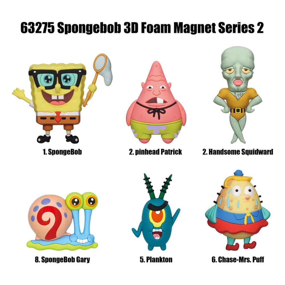 Bob l'éponge Blind pack aimants Series 2 Display (12)