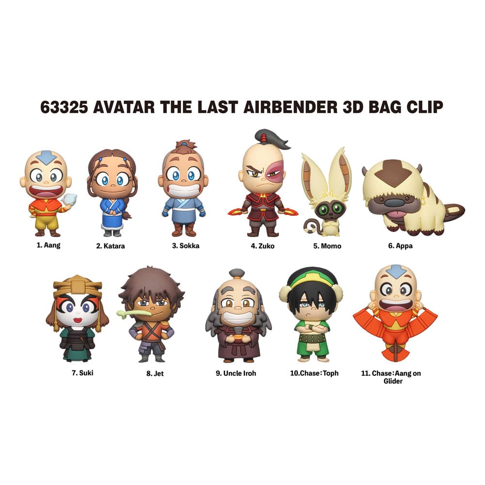 Avatar, le dernier maître de l'air présentoir porte-clés sac à dos 3D Series 1 (24)