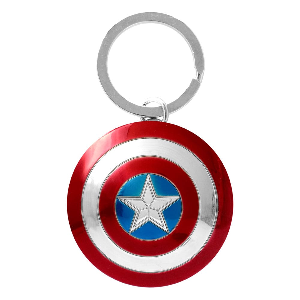 Marvel - Porte-clés en étain Bouclier de Captain America