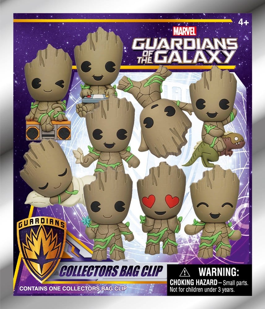 Marvel Groot 3D porte-clés en PVC série 1 Blind Bag Display (24)