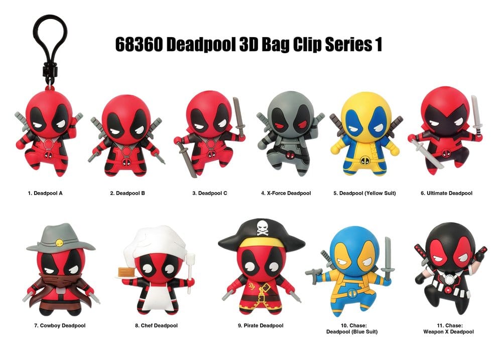 Deadpool série 1 présentoir porte-clés sac à dos (24)