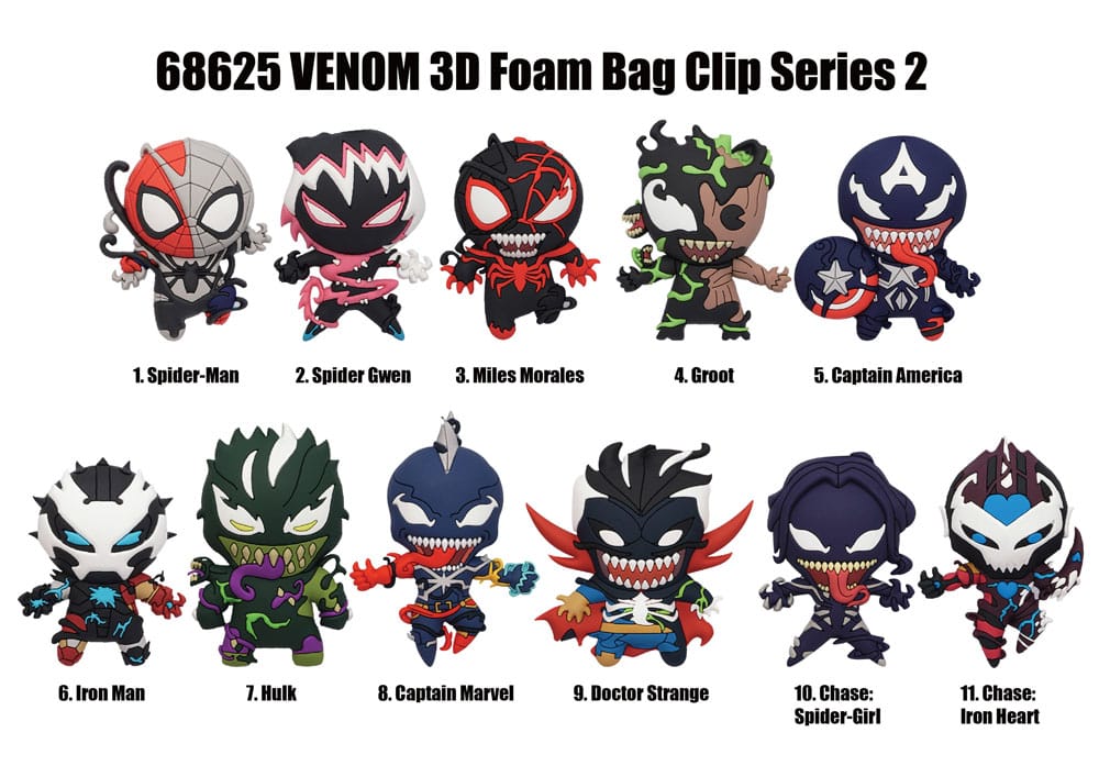 Venom Series 2 présentoir porte-clés sac à dos 3D(24)