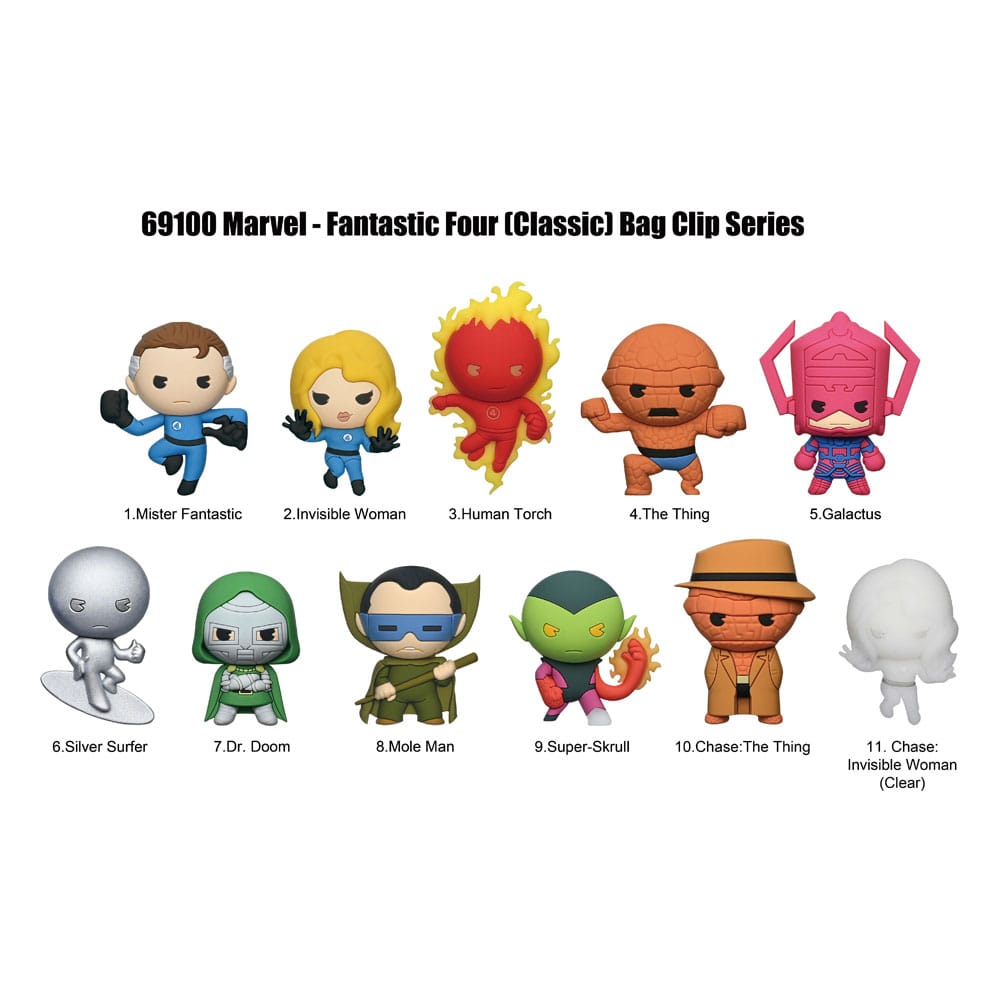 Quatre Fantastiques 3D présentoir porte-clés sac à dos (24)