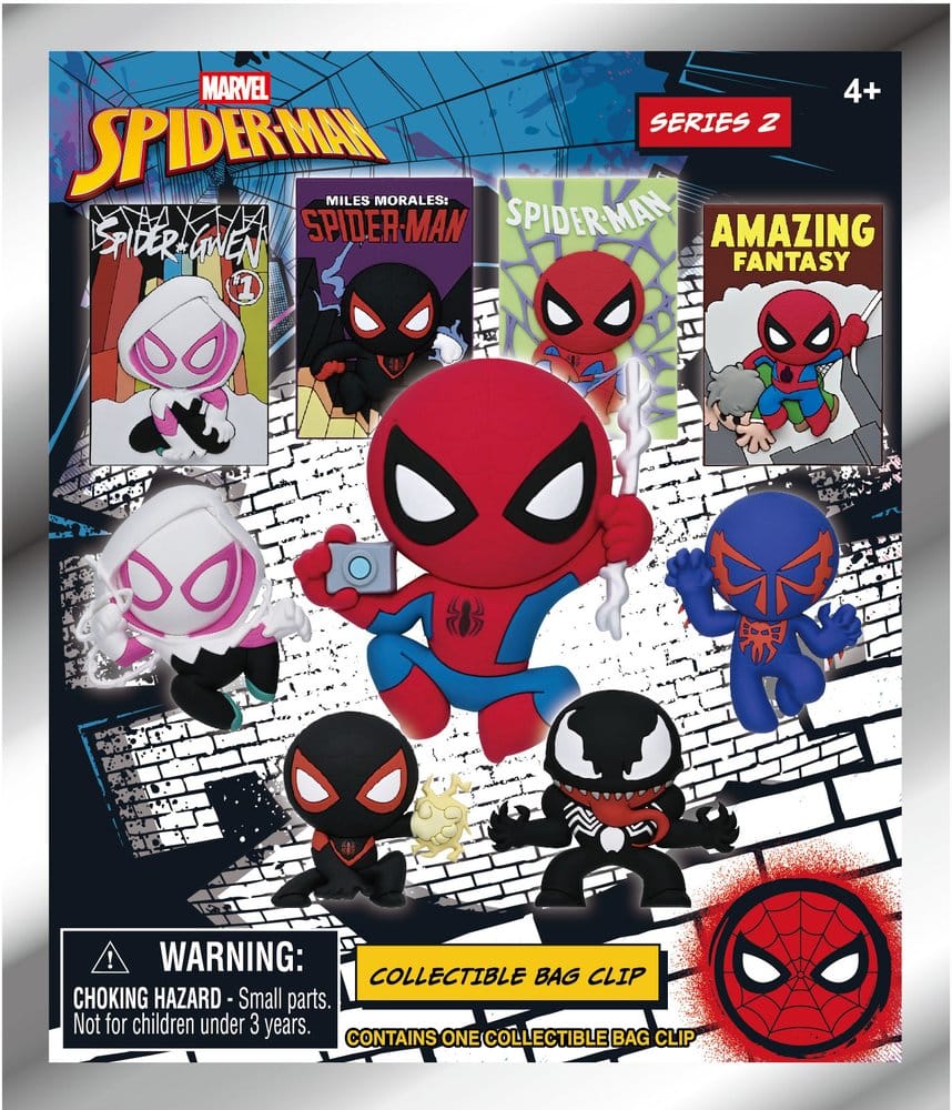 Spider-Man Classic 3D porte-clés en PVC série 2 présentoir (24)