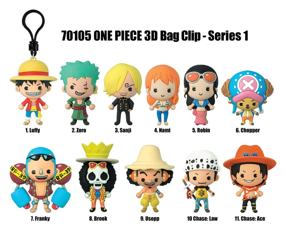 One Piece 3D présentoir porte-clés Serie 1 (24)
