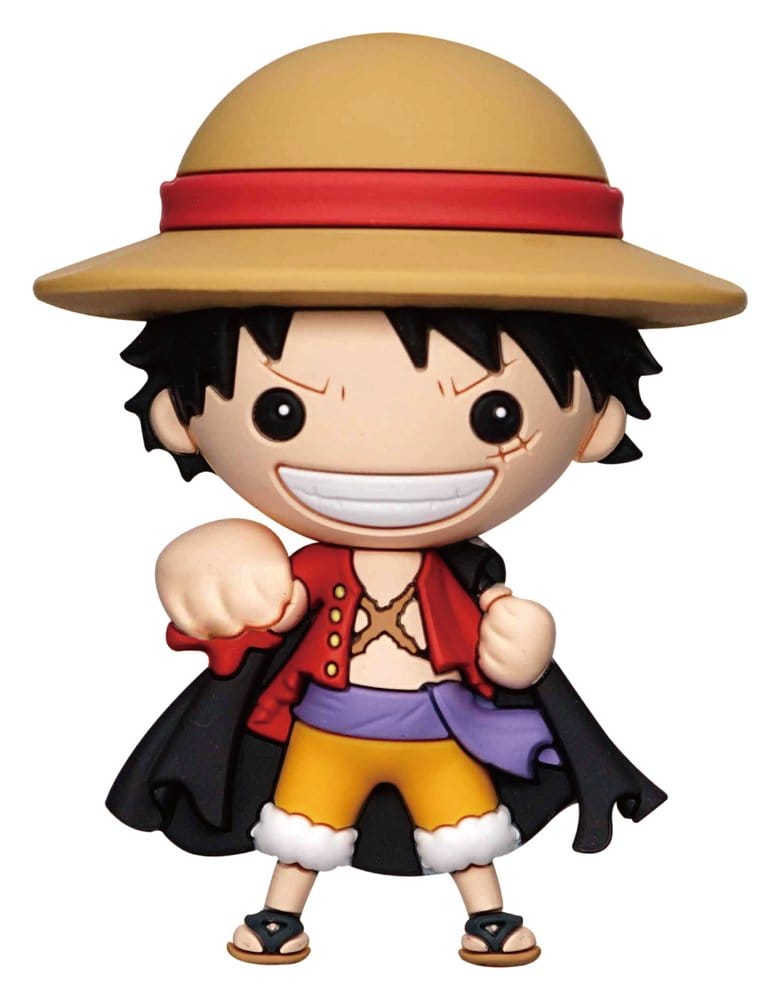 One Piece aimant en mousse 3D Luffy with Cape
