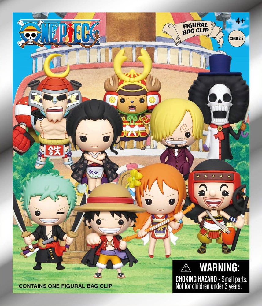 One Piece 3D porte-clés en PVC série 2 présentoir (24)