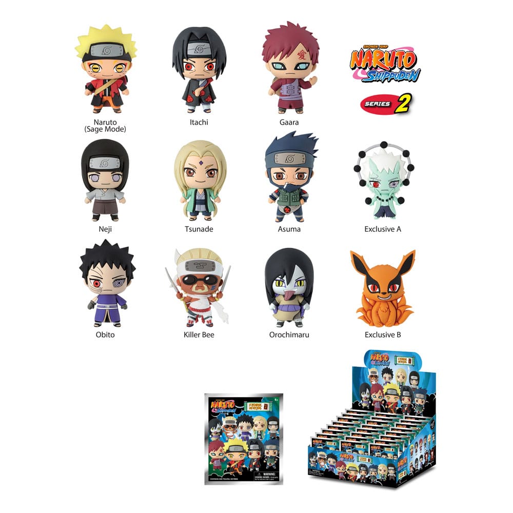 Naruto Shippuden présentoir figurines pour porte-clés Series 2 (24)