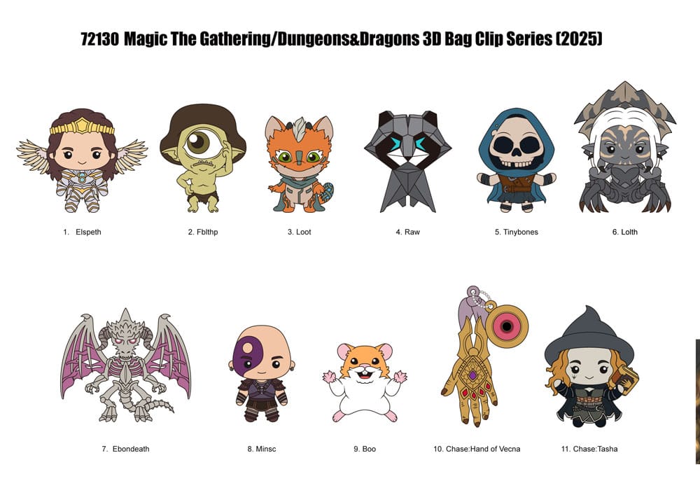 Magic the Gathering présentoir porte-clés sac à dos 3D Series 1 (24)