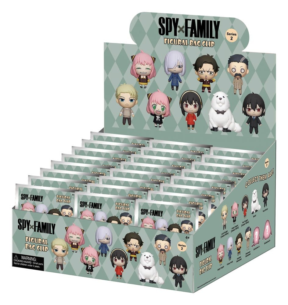 Spy x Family 3D porte-clés en PVC série 2 présentoir (24)