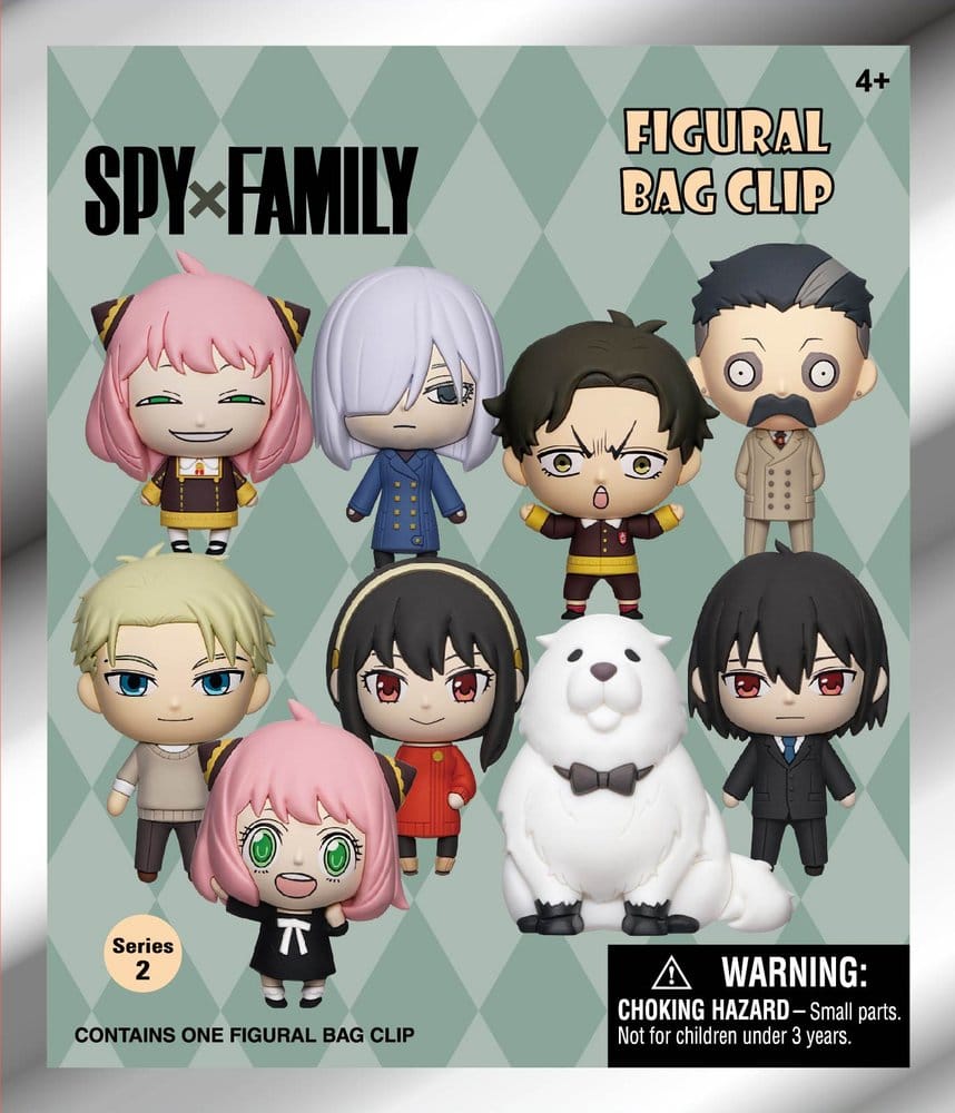 Spy x Family 3D porte-clés en PVC série 2 présentoir (24)