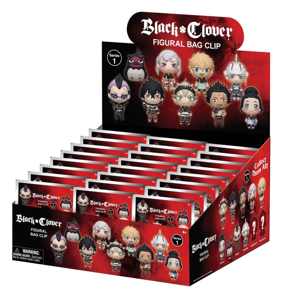 Black Clover 3D présentoir porte-clés Serie 1 (24)