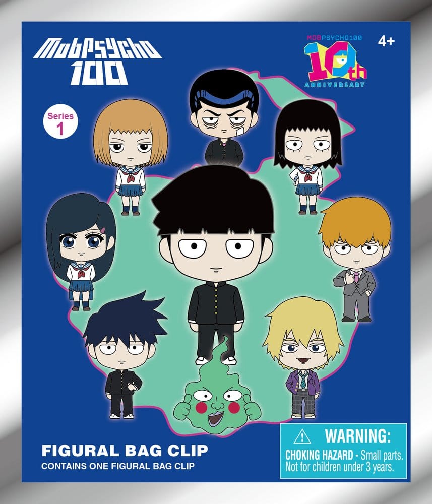 Mob Psycho 100 3D porte-clés en PVC série 1 Blind Bag Display (24)
