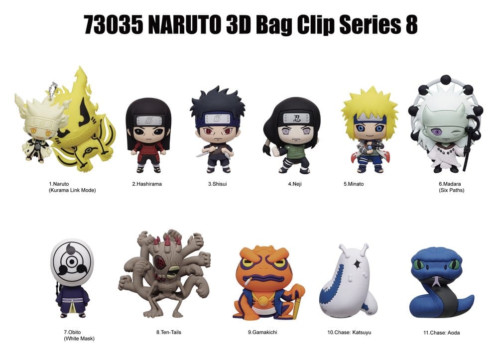 Naruto 3D présentoir porte-clés Series 8 (24)