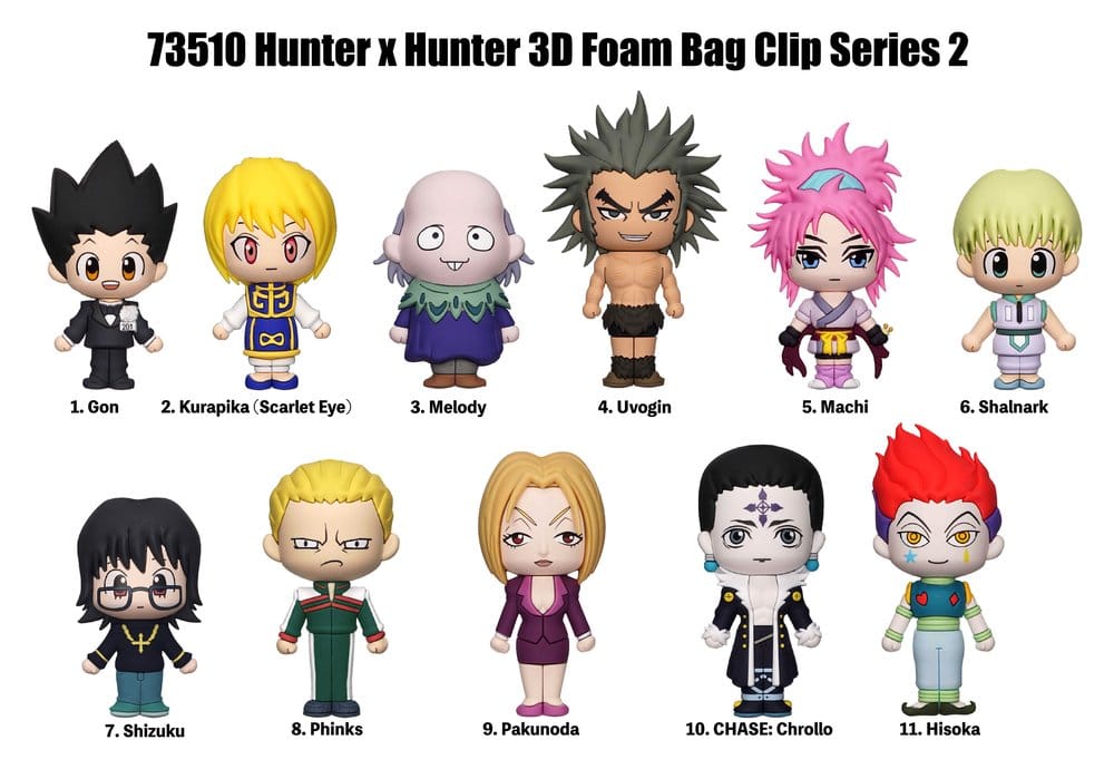 Hunter × Hunter 3D présentoir porte-clés Series 2 (24)