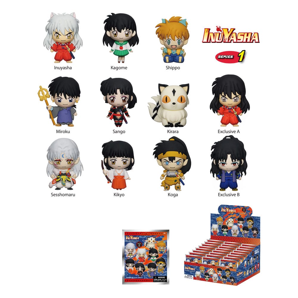 Inuyasha présentoir porte-clés sac à dos Series 1 (24)