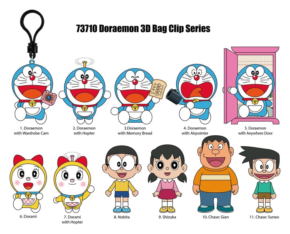 Doraemon 3D présentoir porte-clés Série 1 (24)