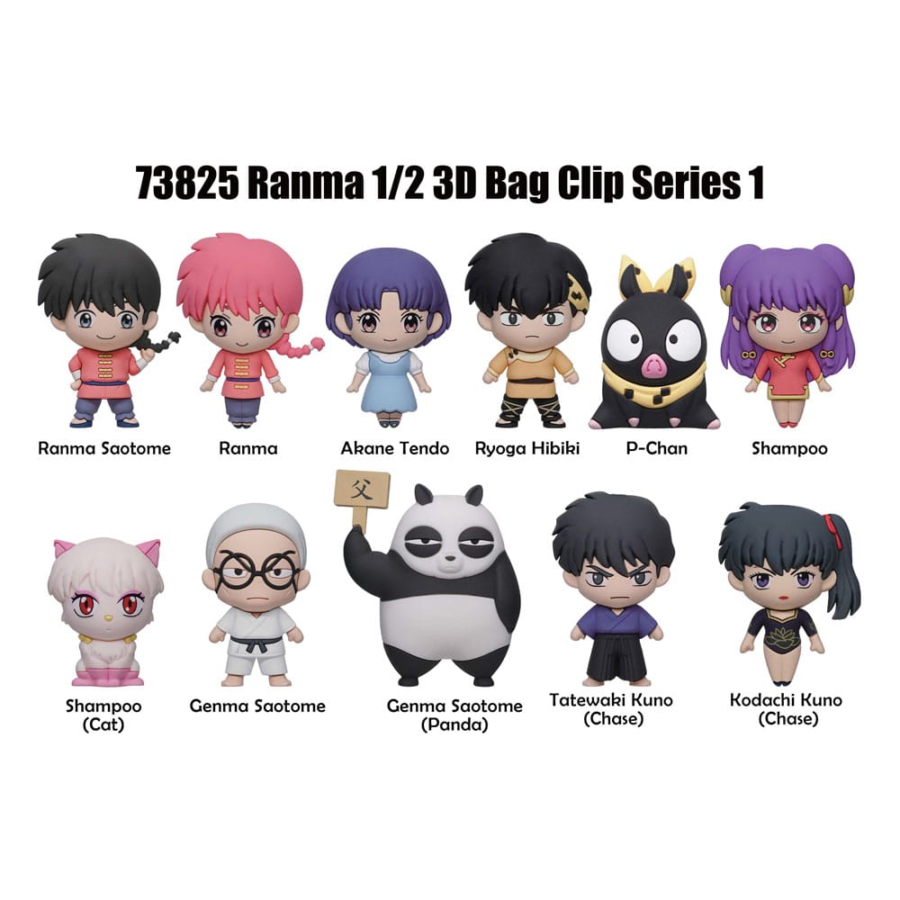 Ranma 1/2 présentoir porte-clés sac à dos 3D Series 1 (24)