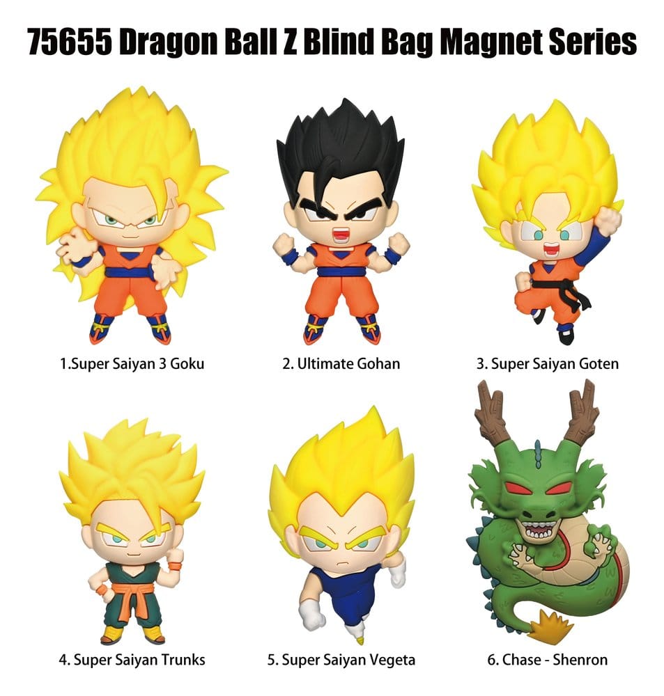 Dragonball Z 3D aimants en PVC Série 1 Blind Bag Display (12)
