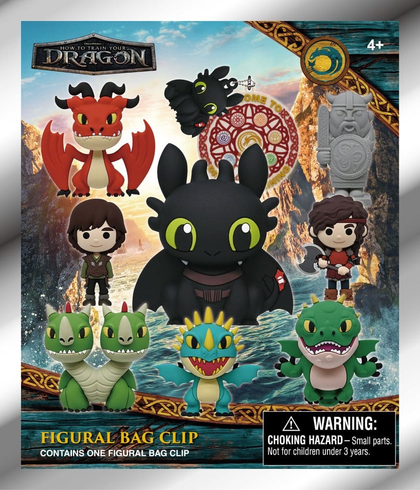 Dragons 3D porte-clés en PVC série 2 présentoir (24)