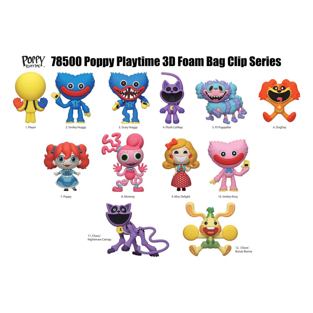Poppy Playtime Series 1 présentoir porte-clés sac à dos (24)