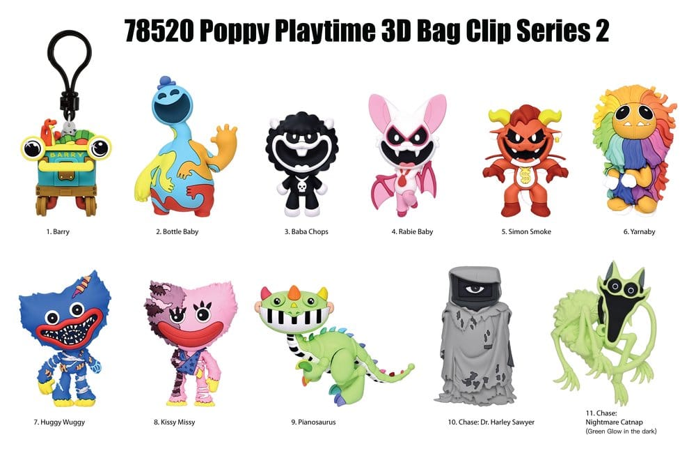 Poppy Playtime 3D présentoir porte-clés Série 2 (24)