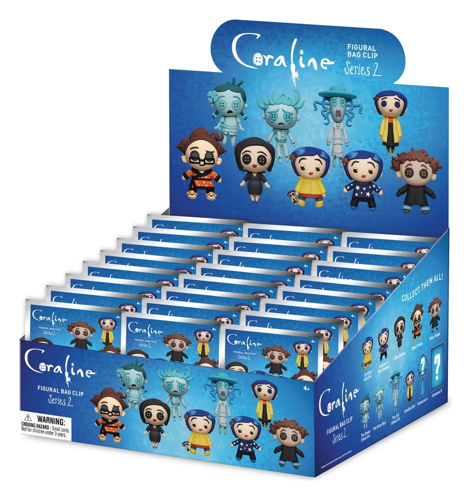 Coraline 3D porte-clés en PVC série 2 présentoir (24)