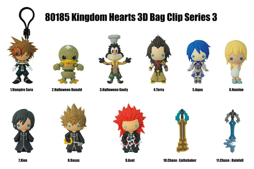 Kingdom Hearts 3D présentoir porte-clés Series 3 (24)