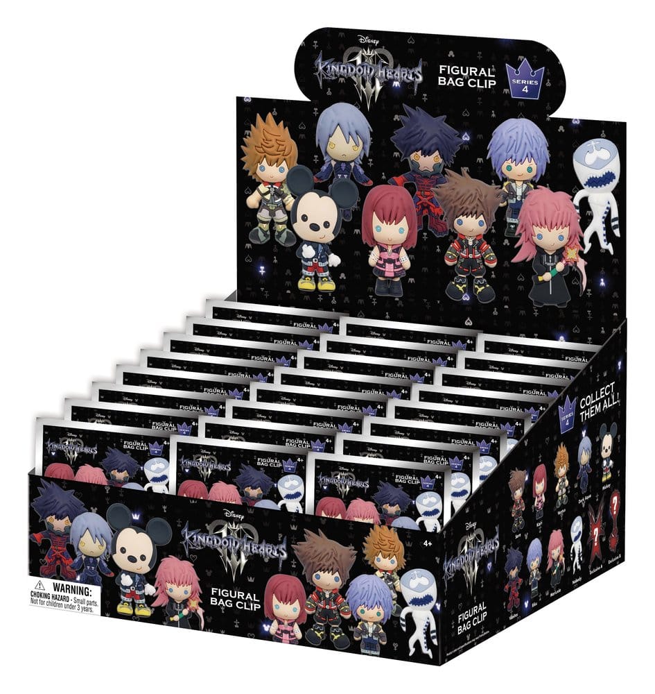 Kingdom Hearts 3D porte-clés en PVC série 4 présentoir (24)