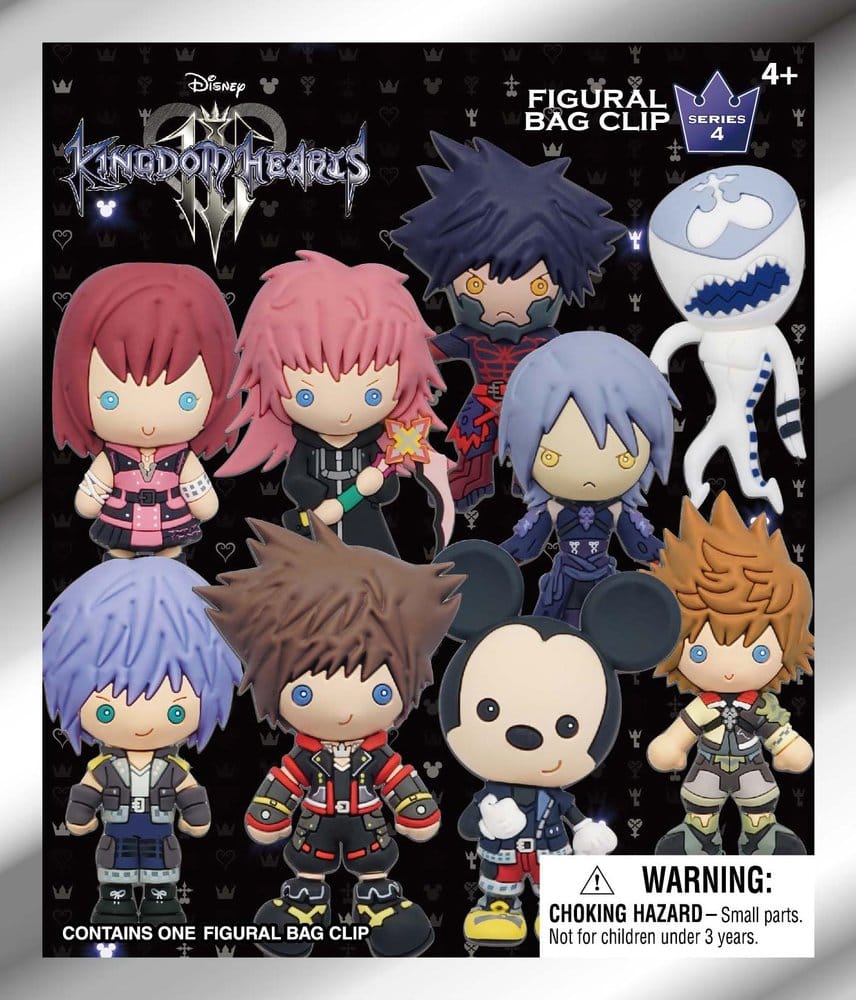 Kingdom Hearts 3D porte-clés en PVC série 4 présentoir (24)