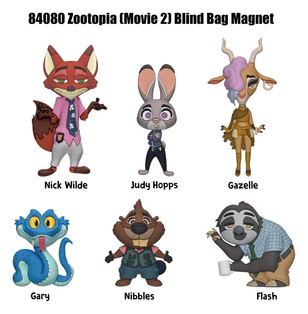 Zootopie 2 Blind pack aimants Series 1 Display (12)
