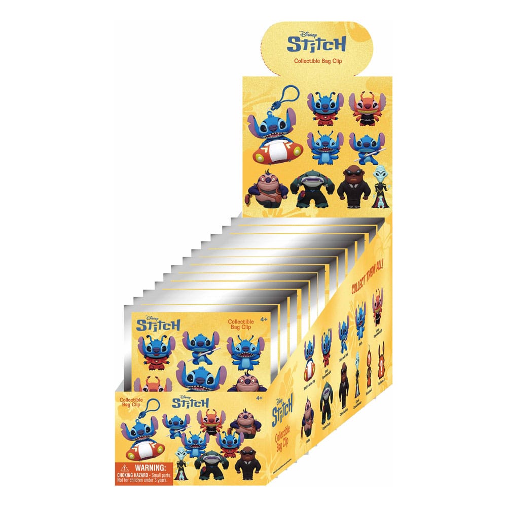 Disney - Stitch dans l'espace - Assortiment en blind bag de figurines de sac de collection en mousse (24 pcs)