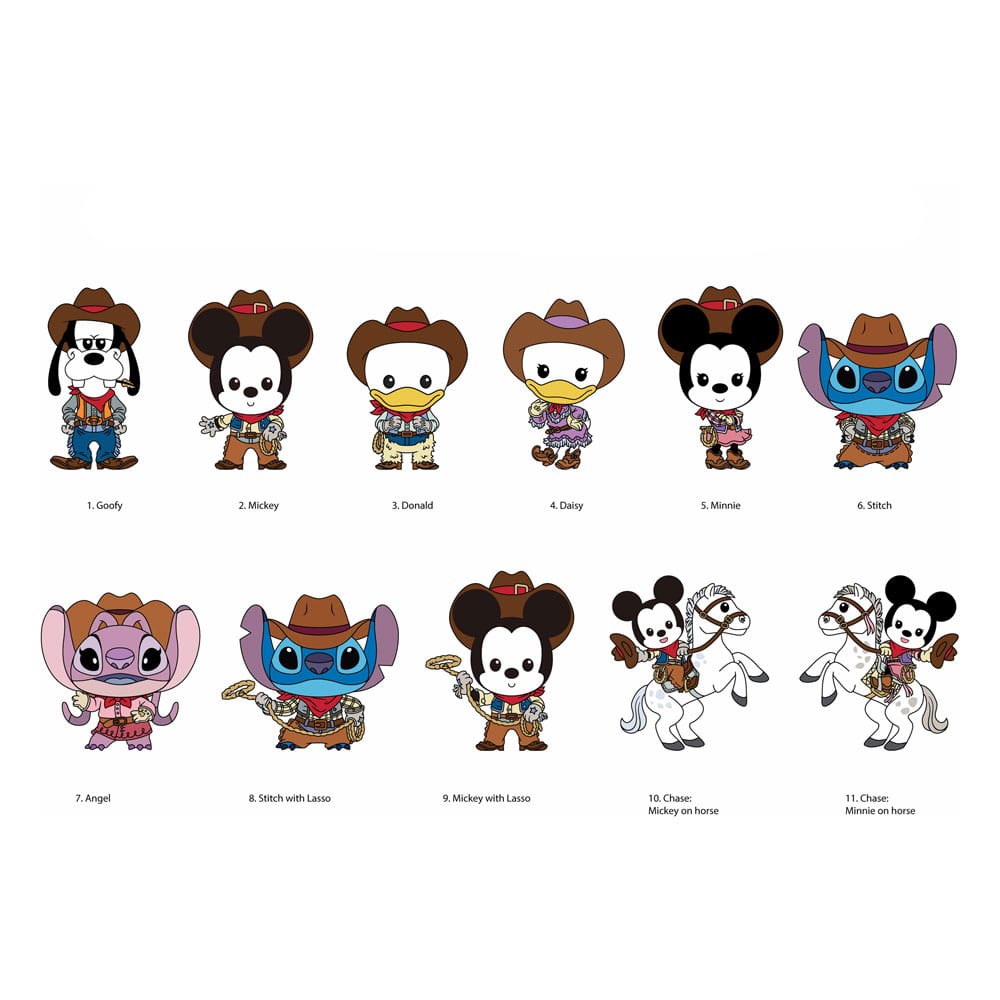 Disney Classic Western 3D présentoir porte-clés sac à dos Series 72 (24)