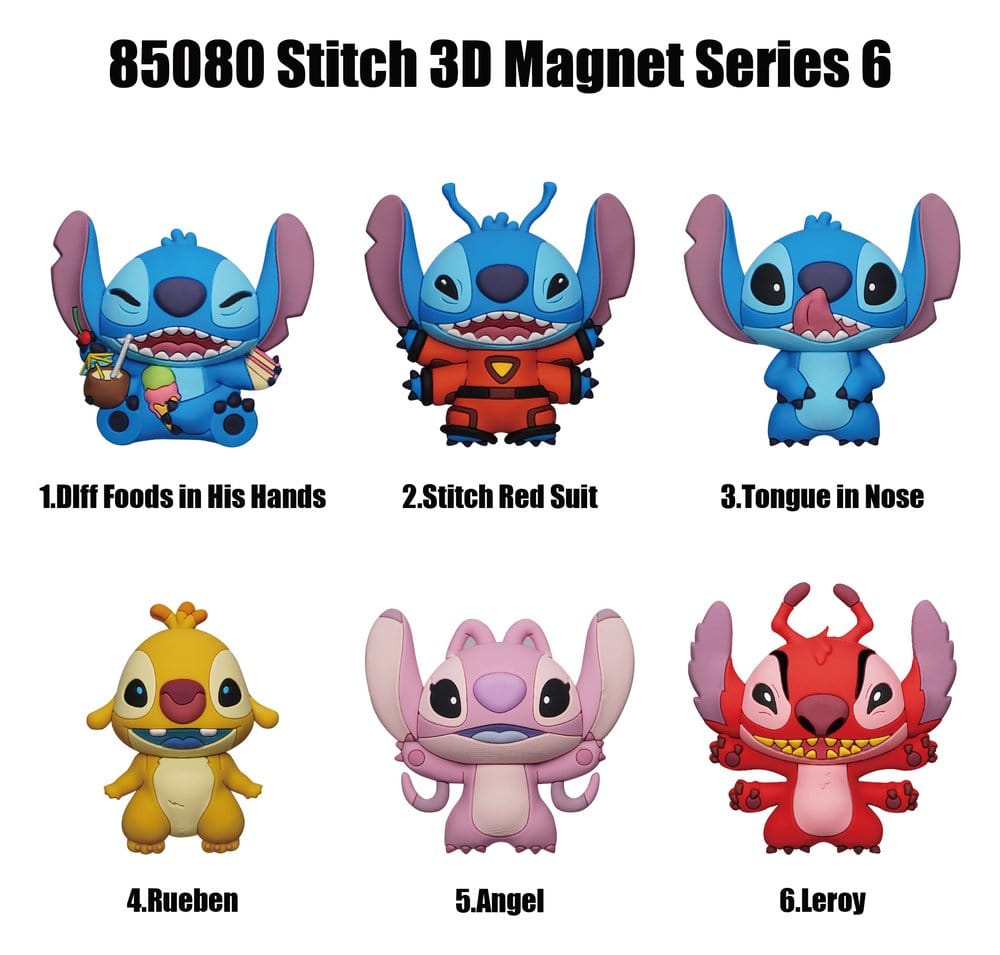 Lilo & Stitch Blind Pack présentoir aimants 3D Stitch Series 6 (12)