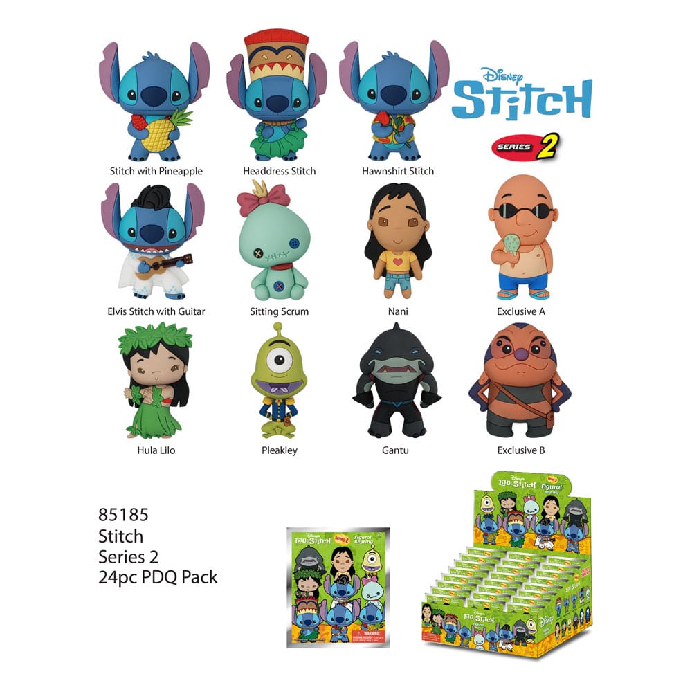 Lilo & Stich série 2 présentoir porte-clés sac à dos 3D(24)