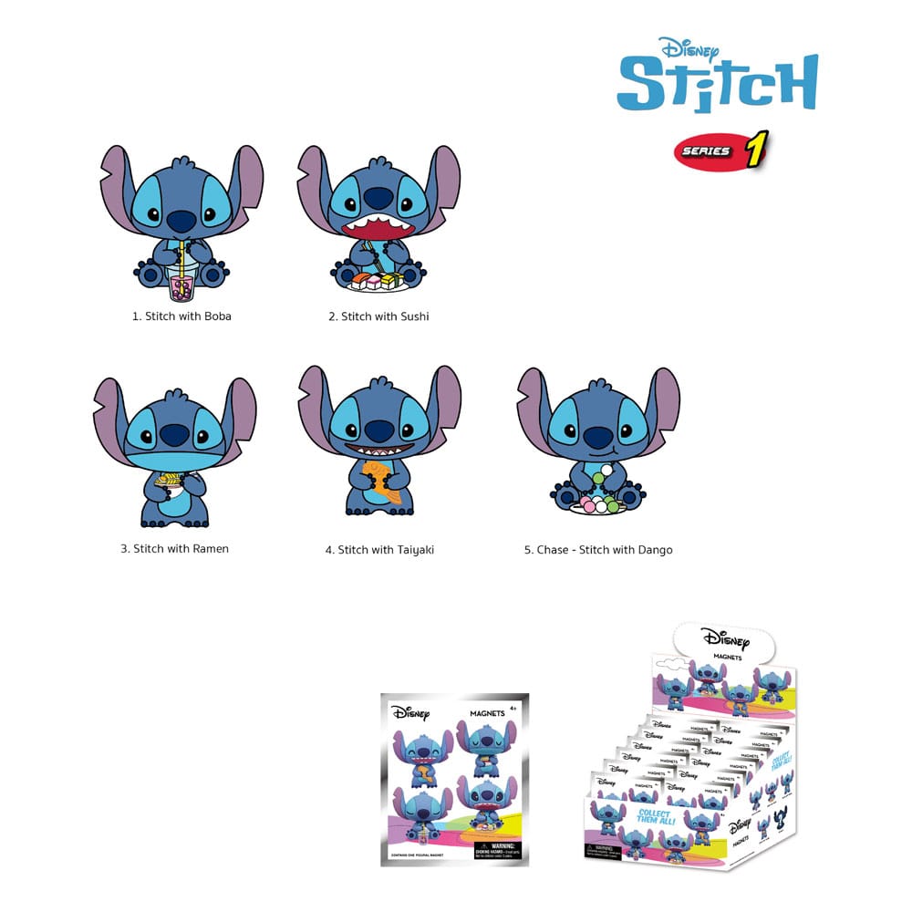Lilo & Stitch présentoir aimants Stitch Series 1 (12)