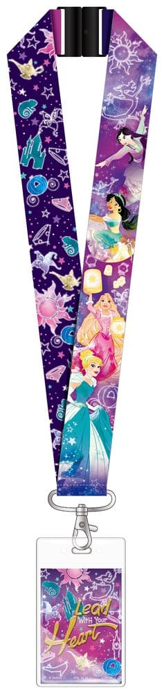 Disney Princess Lanière de luxe avec porte-cartes Lead with your heart