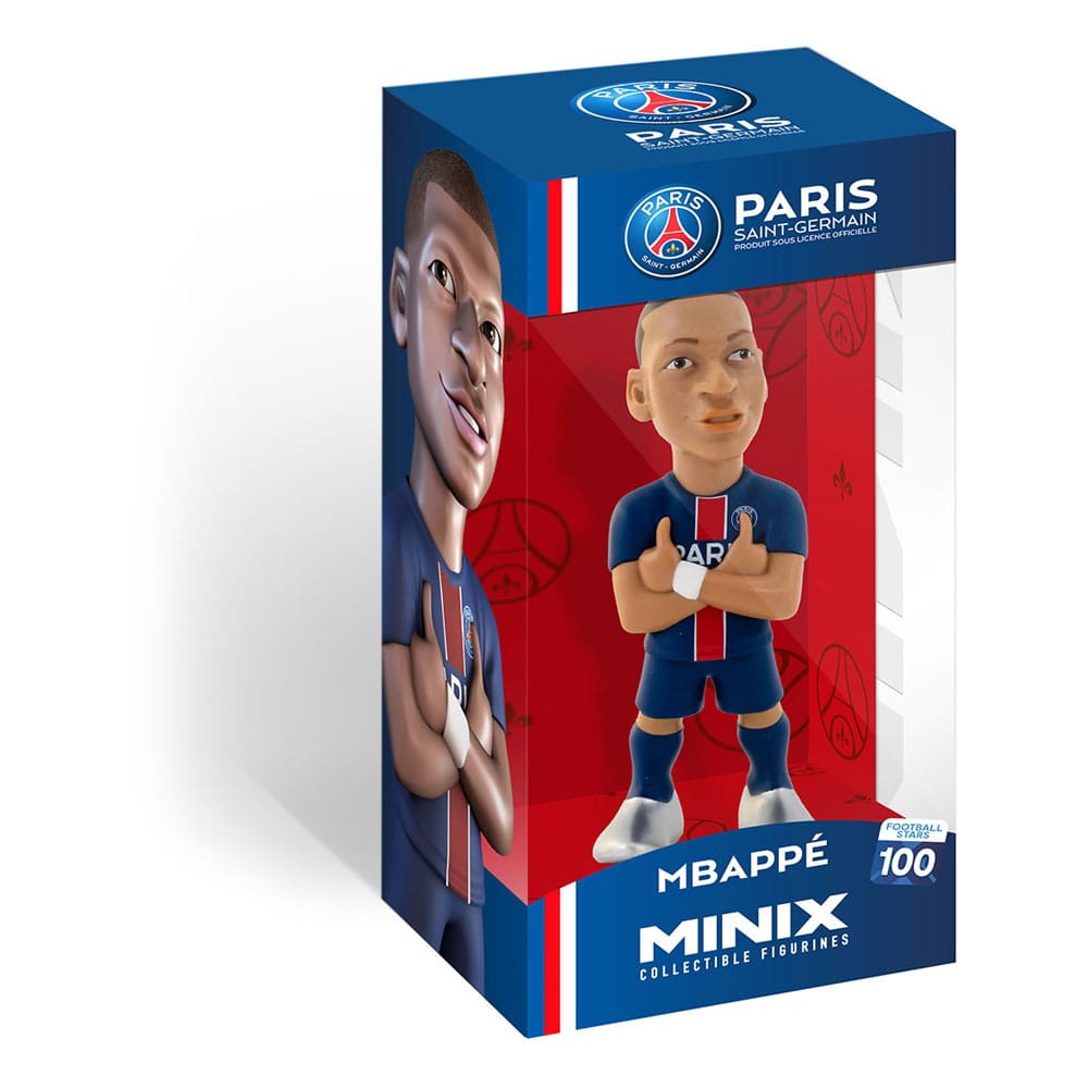 Minix - Football Stars #100 - PSG - Mbappé 7 - Figurines PVC 12 cm