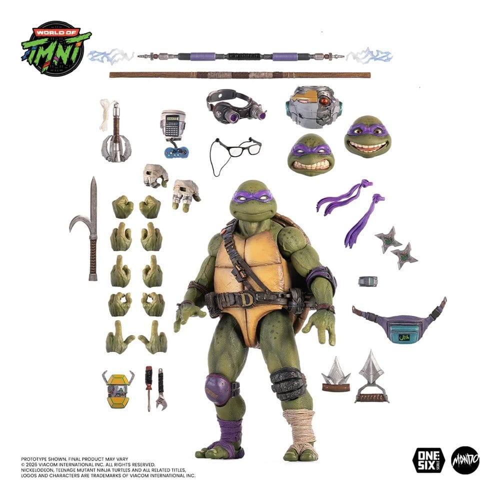 Tortues Ninja figurine 1/6 Donatello